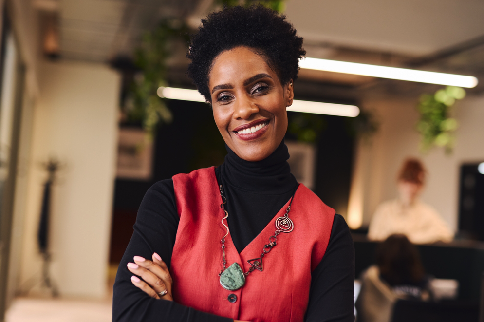 woman with vibrant white teeth smiling